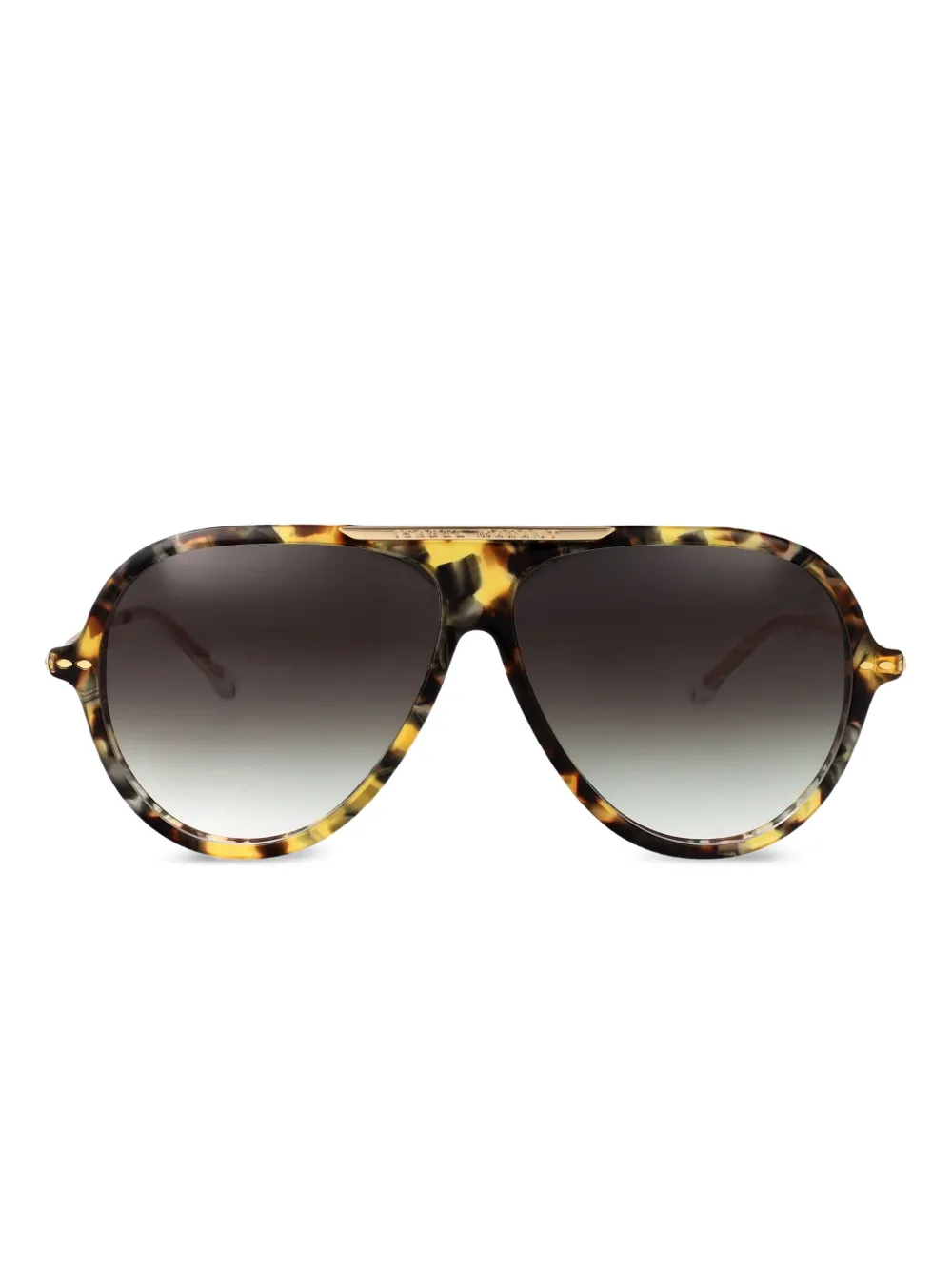 Isabel Marant Eyewear Zonnebril met schilpadschild design Geel