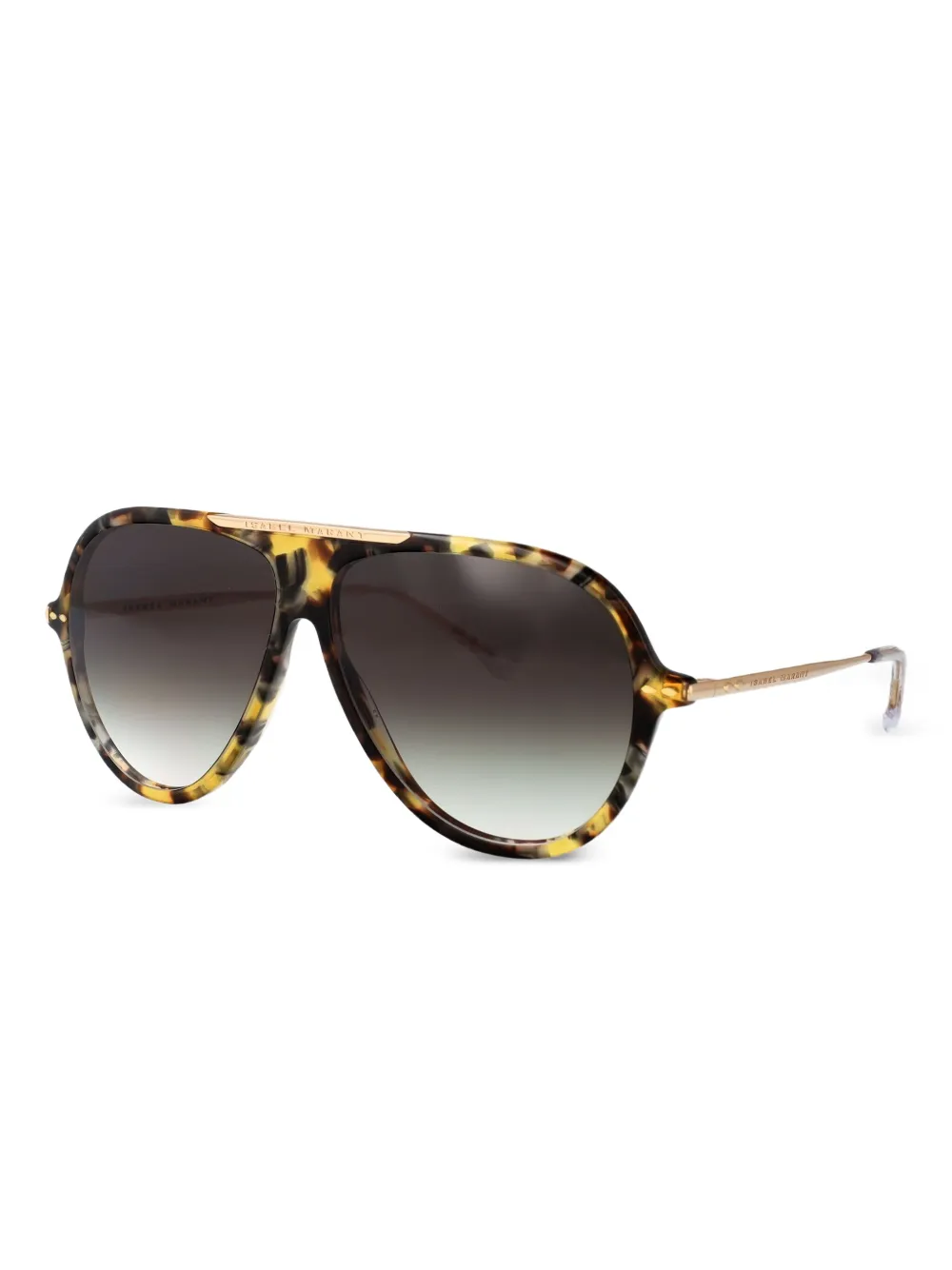 Isabel Marant Eyewear Zonnebril met schilpadschild design Geel