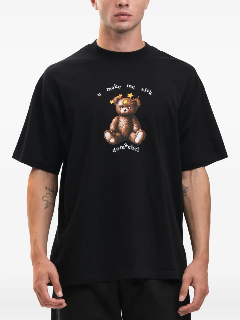 DOMREBEL Stars printed T-shirt Zwart