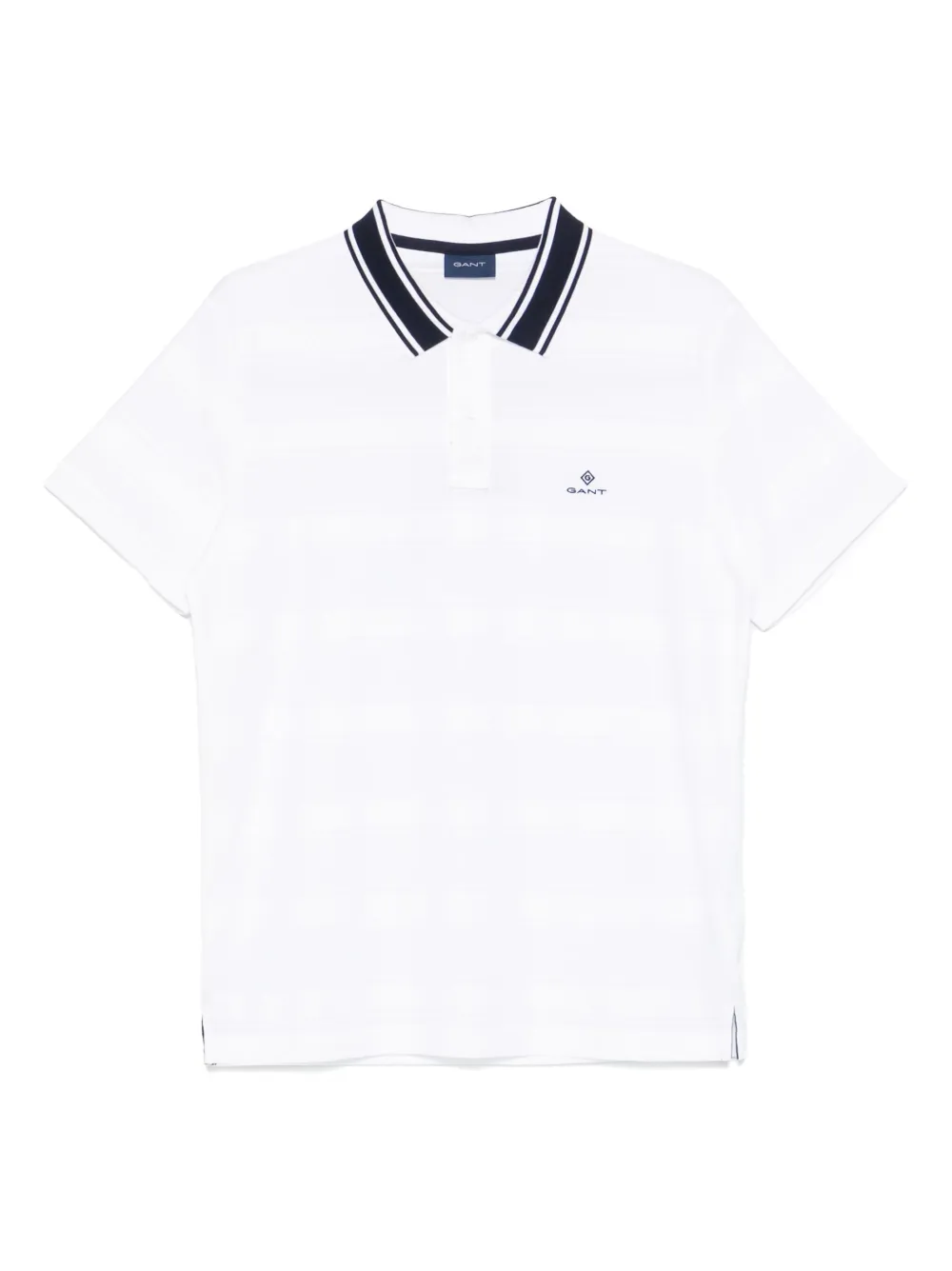 Gant playera tipo polo con rayas estampadas | blanco | Image 1