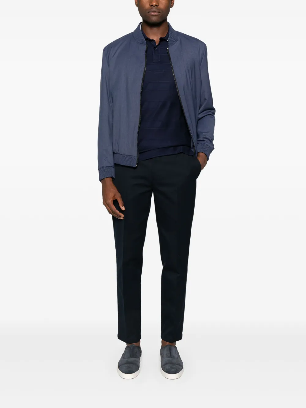 Gant Poloshirt met geborduurd logo - Blauw