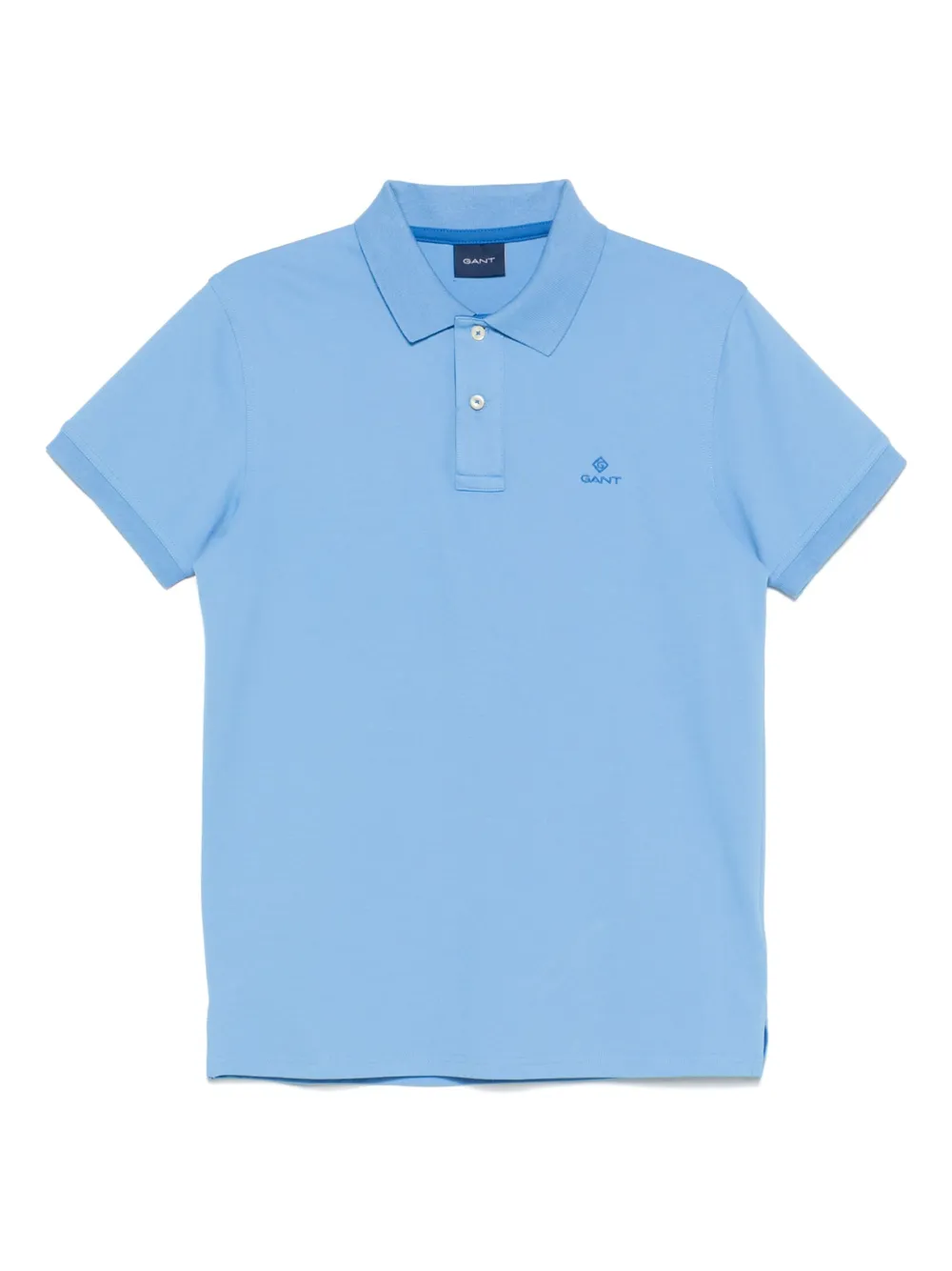 cotton-blend polo shirt