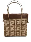 FENDI jacquard tote bag - Brown