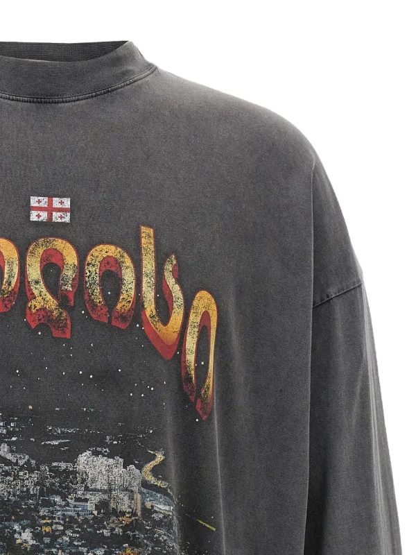 Balenciaga Tbilisi T-shirt | Grey | FARFETCH