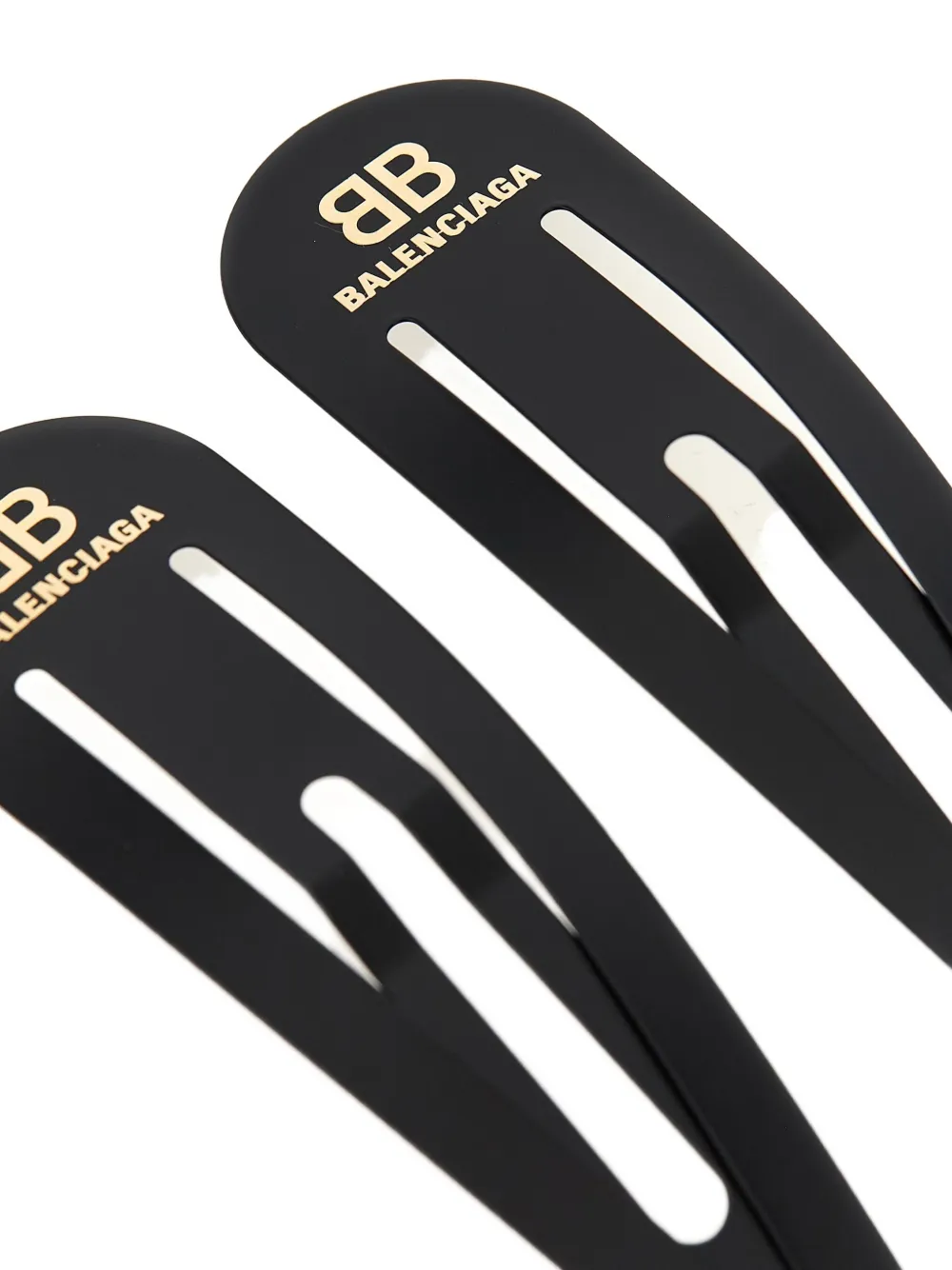 Balenciaga Haarclip verfraaid met logo Zwart