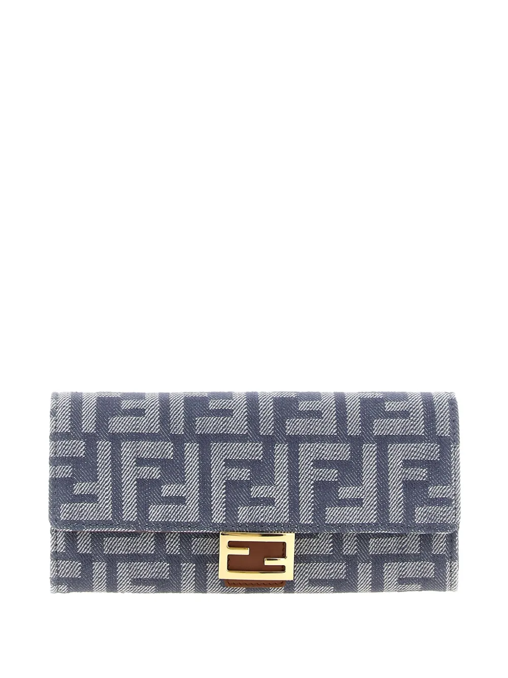 FENDI Continental Baguette clutch Blauw