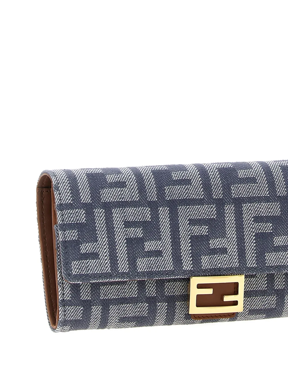 FENDI Continental Baguette clutch Blauw