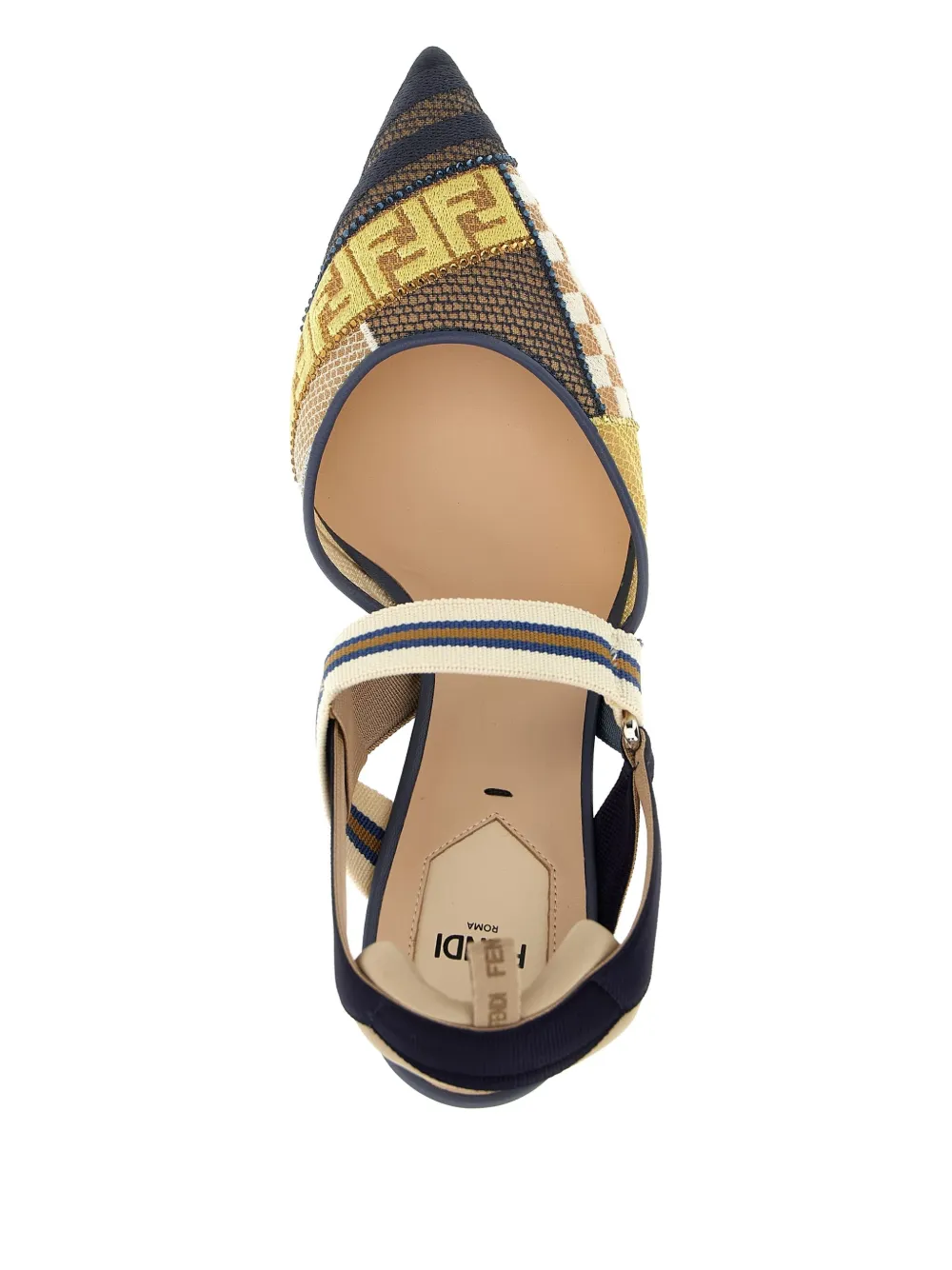 FENDI 85mm Colibri pumps Neutrals