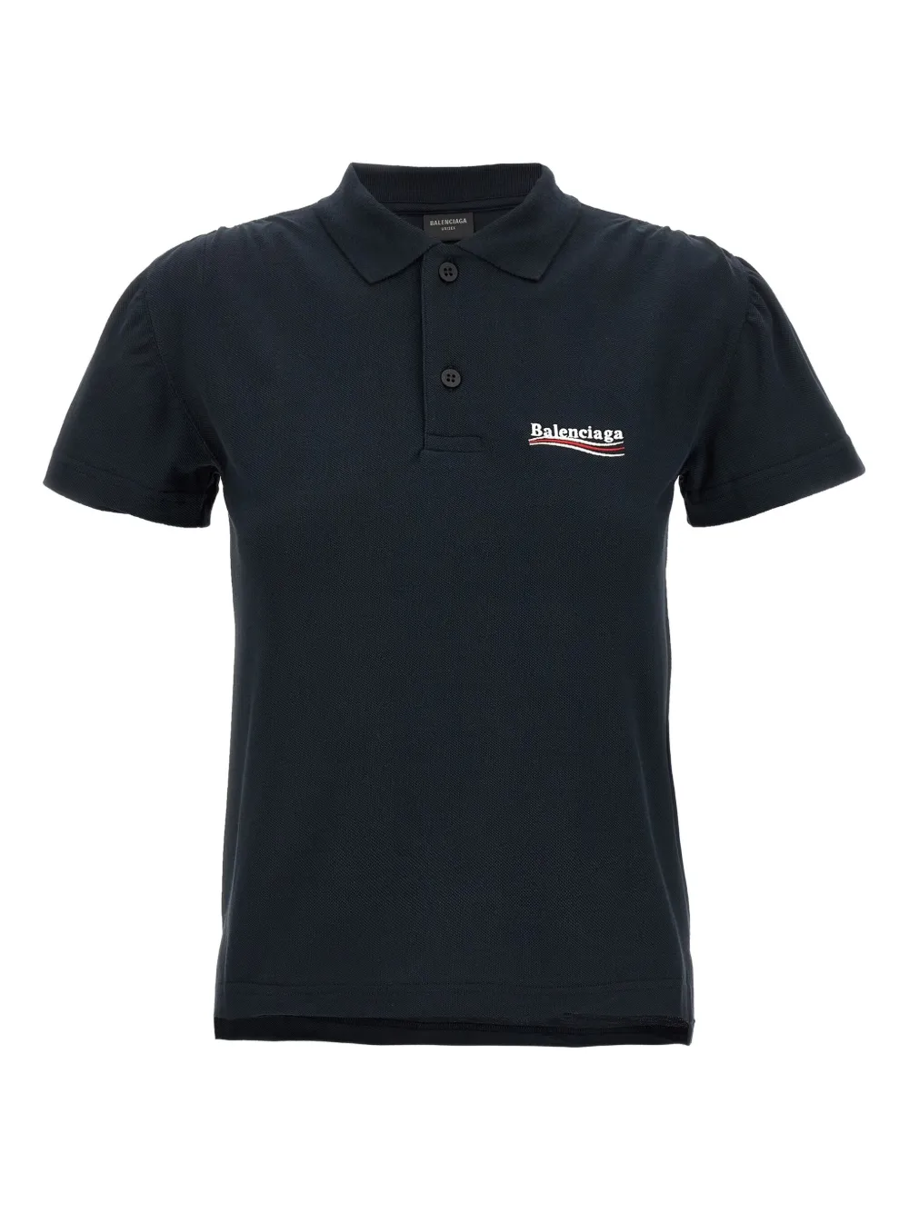 logo-embroidered polo top