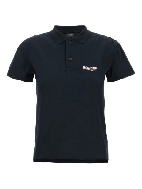 Balenciaga logo-embroidered polo top 