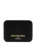 Balenciaga Cash 2.0 leather card holder - Black