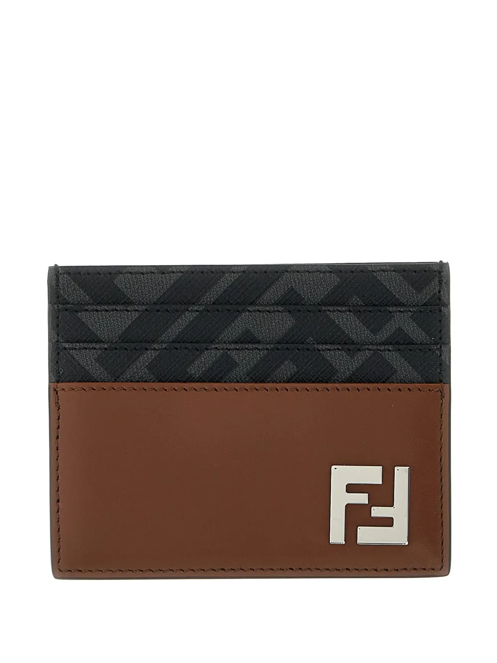 FENDI Squared FF card holder | Brown | Image 1