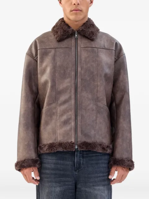 Unreal Fur faux fur-collar jacket