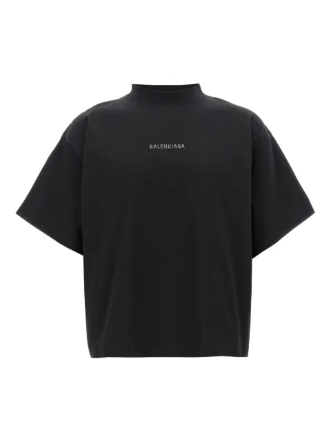 Balenciaga تيشيرت بزينة حجر الراين
