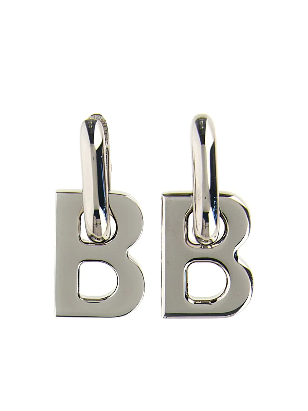 Balenciaga Oorbellen met letter bedel - Zilver