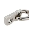 Balenciaga letter charm earrings - Silver