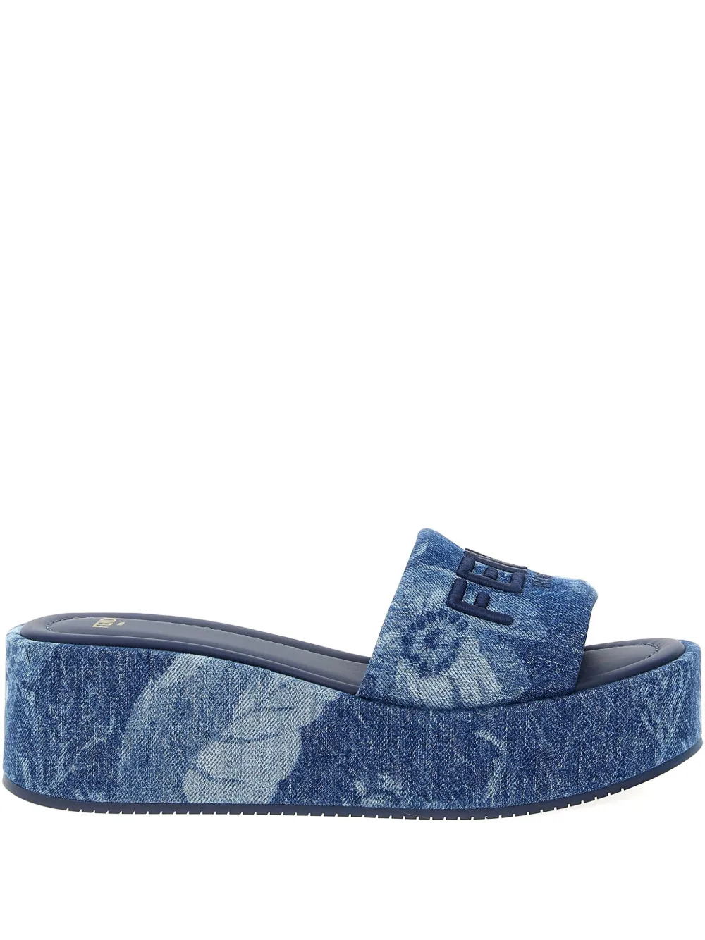 Fendi Sunny Slides With Open Toe And Platform Sole