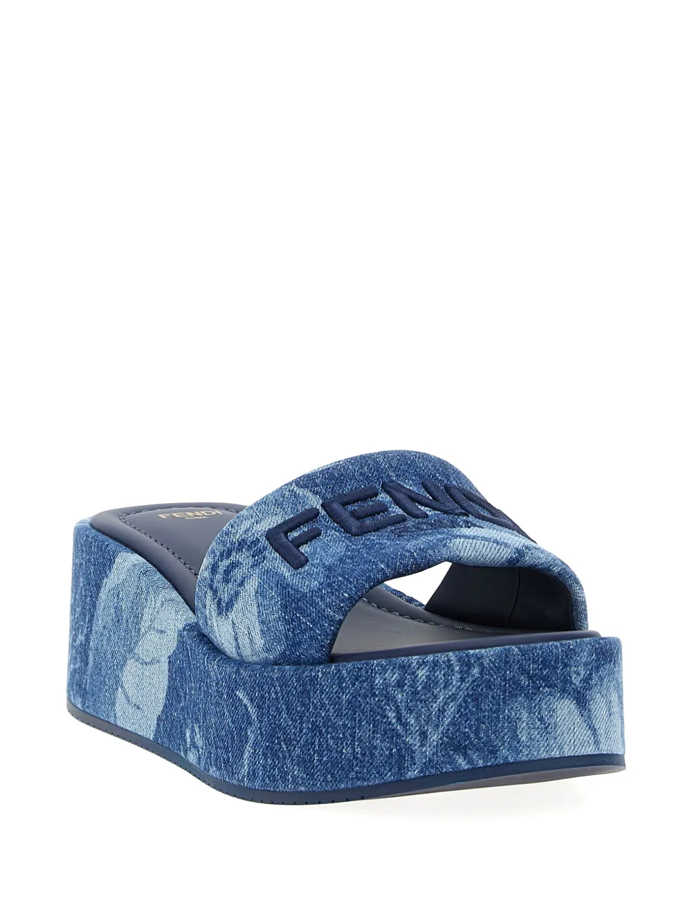 Fendi Sunny Slides With Open Toe And Platform Sole