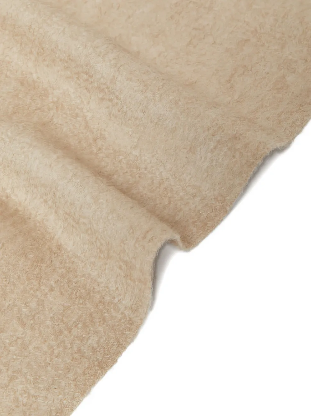 Max Mara Sjaal met geborduurd logo Beige