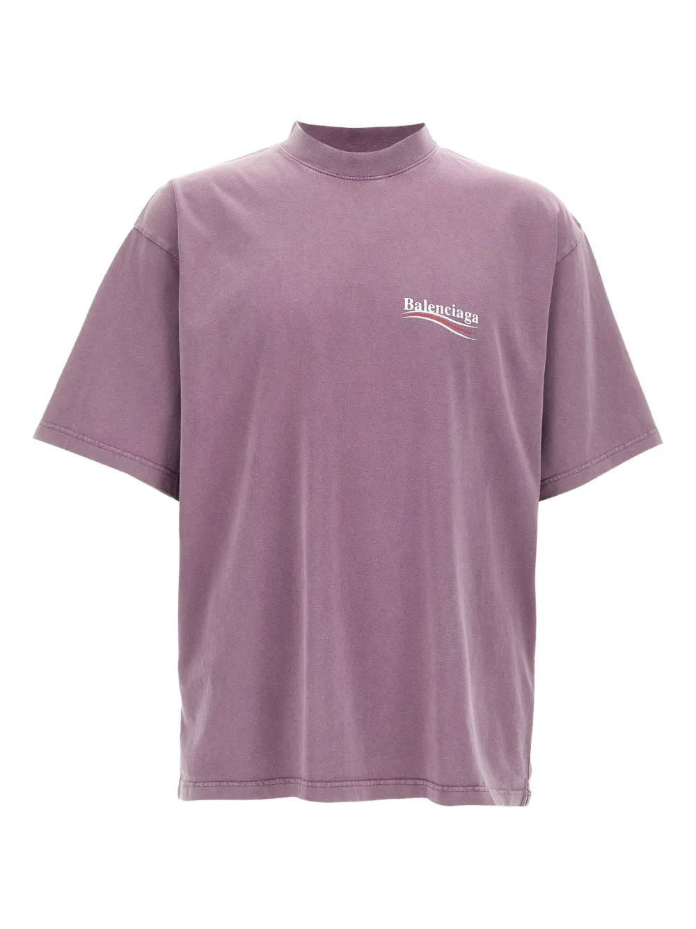 Balenciaga T-shirt met col Paars
