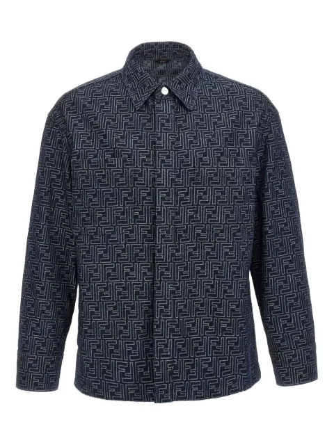 FENDI monogram-pattern shirt jacket 