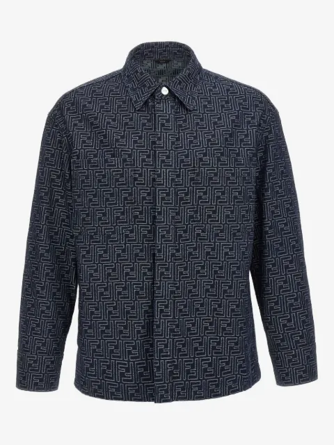 FENDI monogram-pattern shirt jacket 