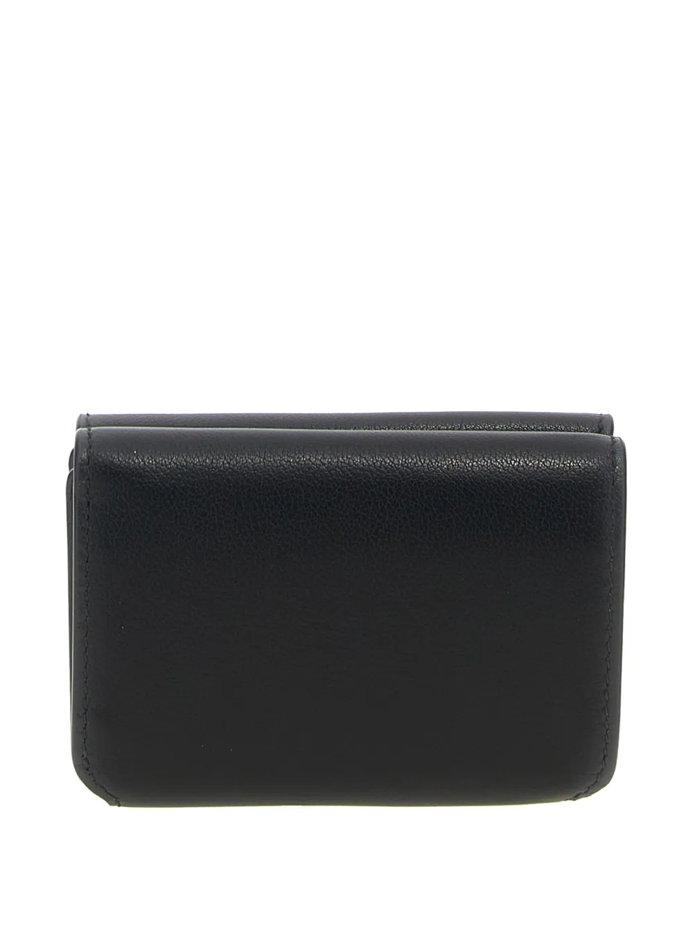 Balenciaga logo-print leather cardholder Zwart