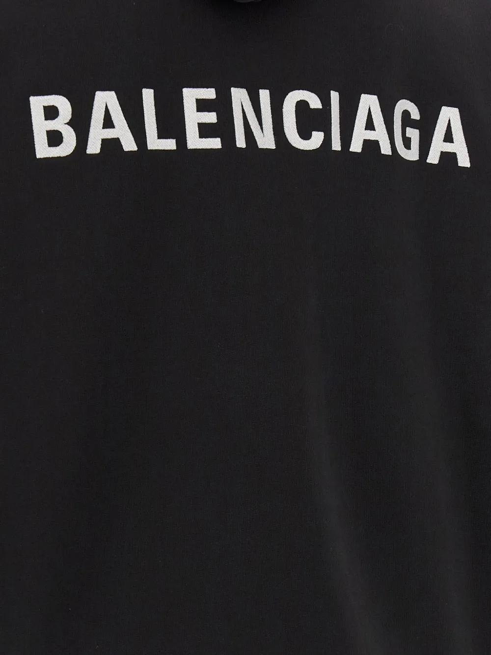 Balenciaga Hoodie met logo Zwart