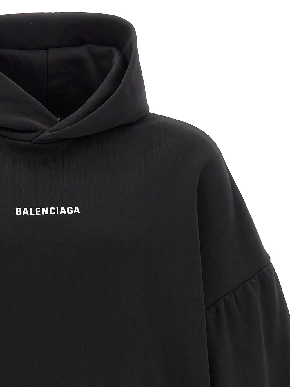 Balenciaga Hoodie met logo Zwart