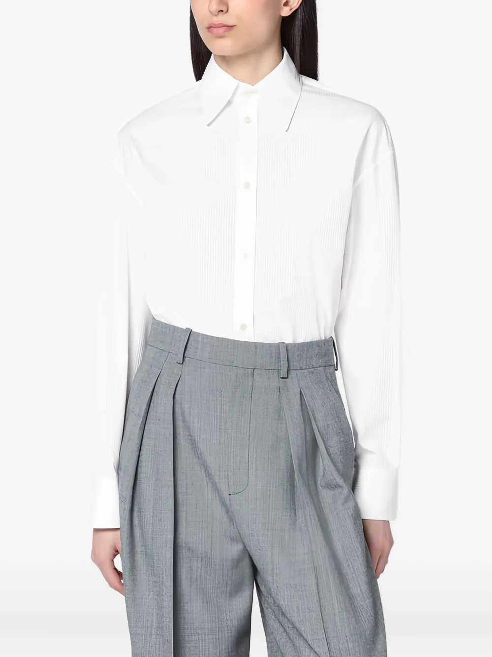 Saint Laurent Katoenen blouse Wit