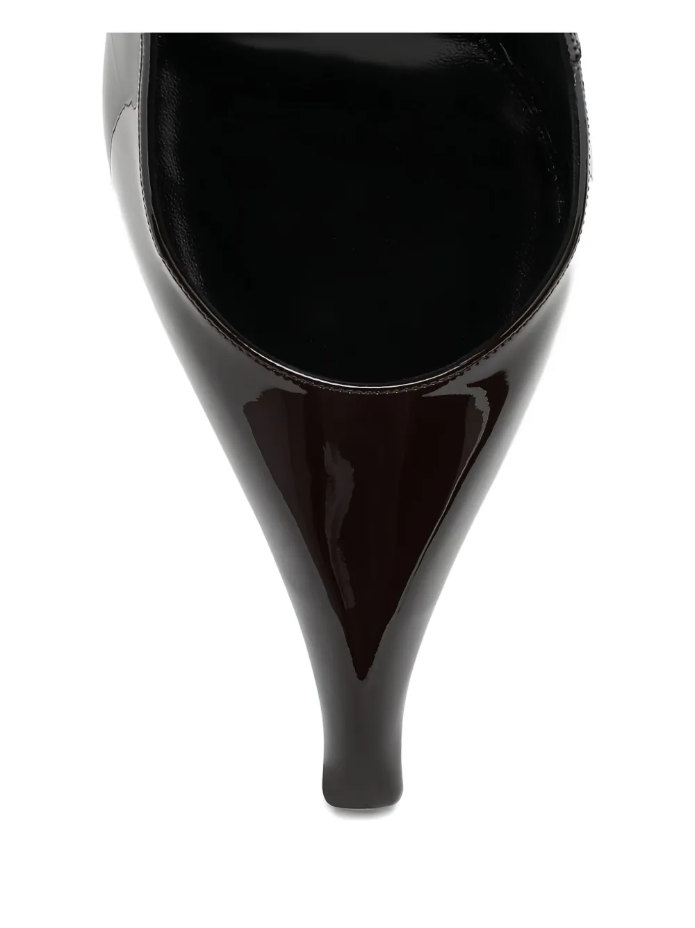 Saint Laurent 110mm Patent-leather Slingback Pumps In Multi