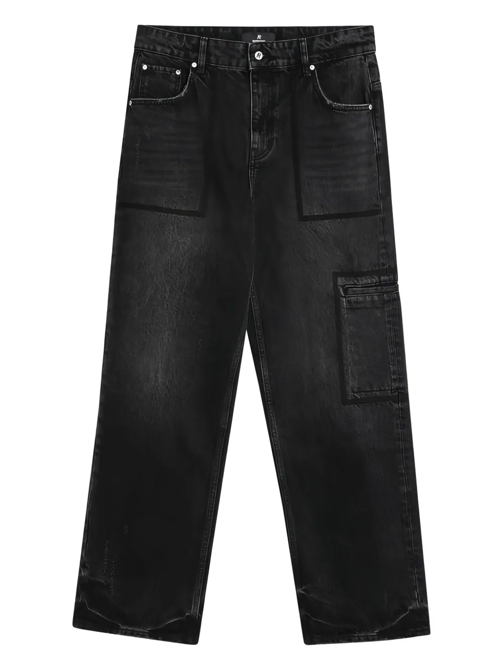Represent jeans con bolsillos utility | negro | Image 1