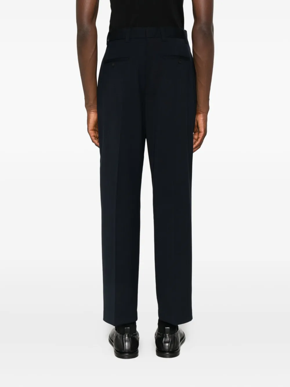 SANDRO Wollen ruimvallende broek Blauw