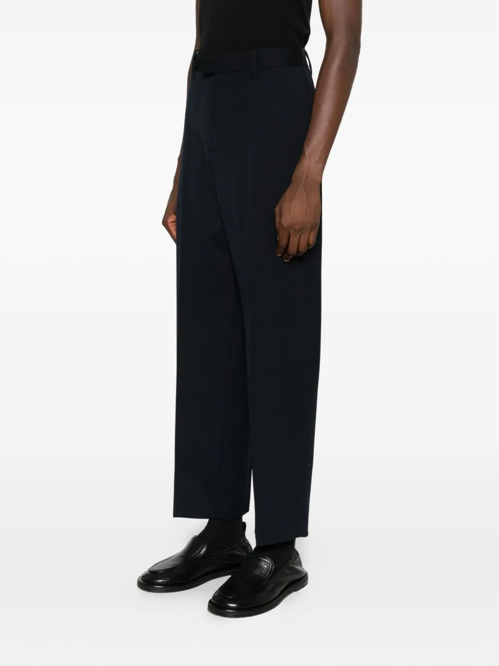 SANDRO Wollen ruimvallende broek Blauw