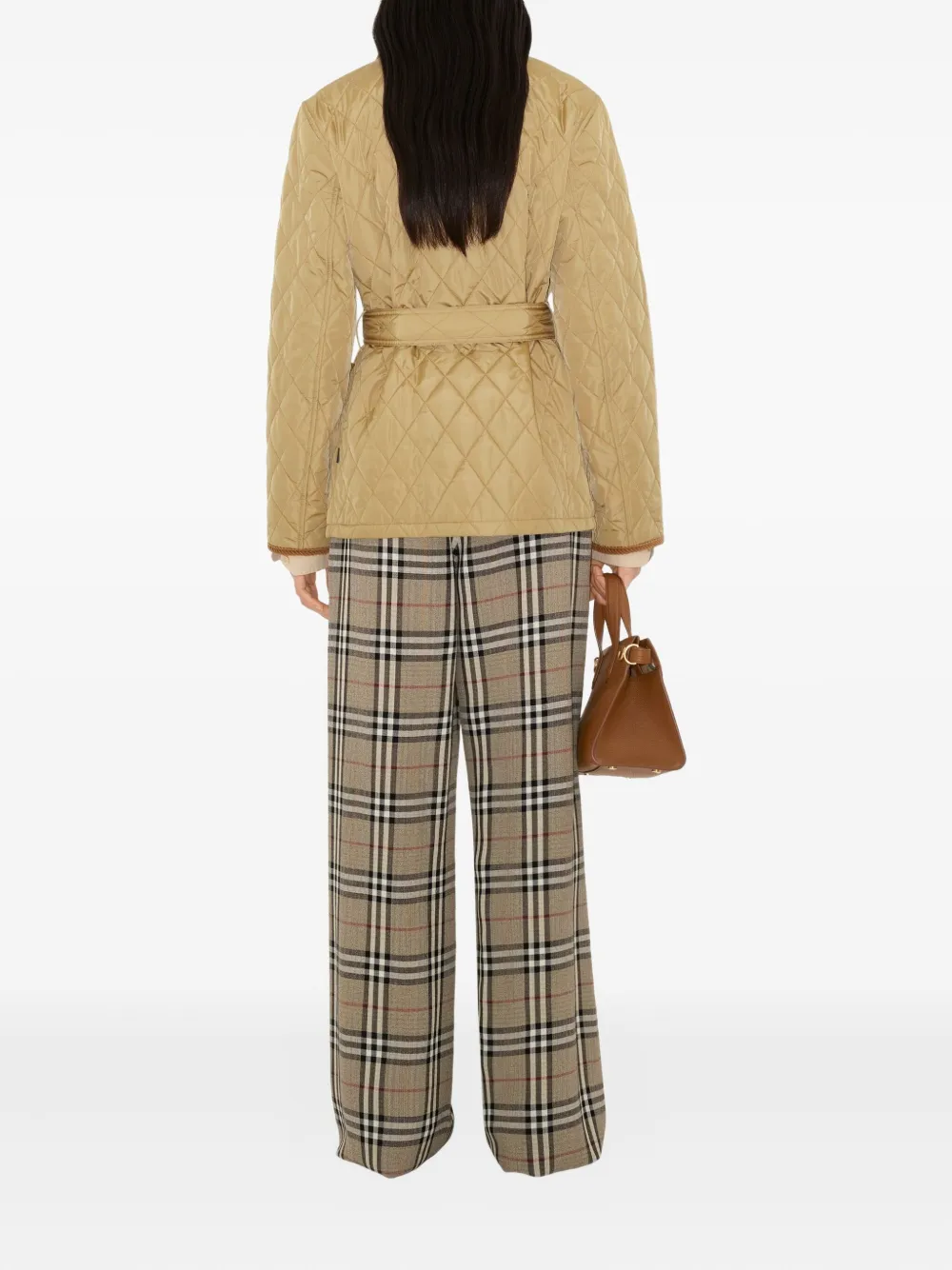 Burberry Gewatteerd bikerjack Beige