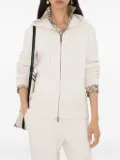 Burberry hooded zip-up cardigan - Neutrals