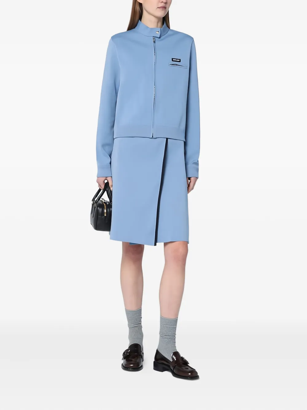Miu Rok met logopatch Blauw