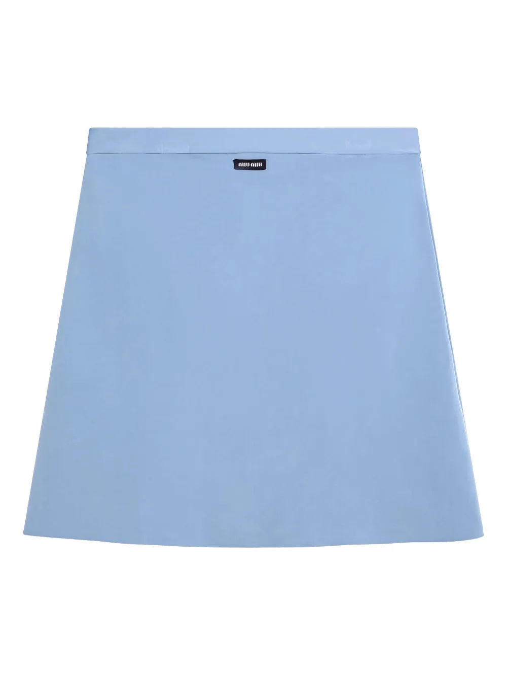 Miu Miu Rock mit Logo-Patch - Blau