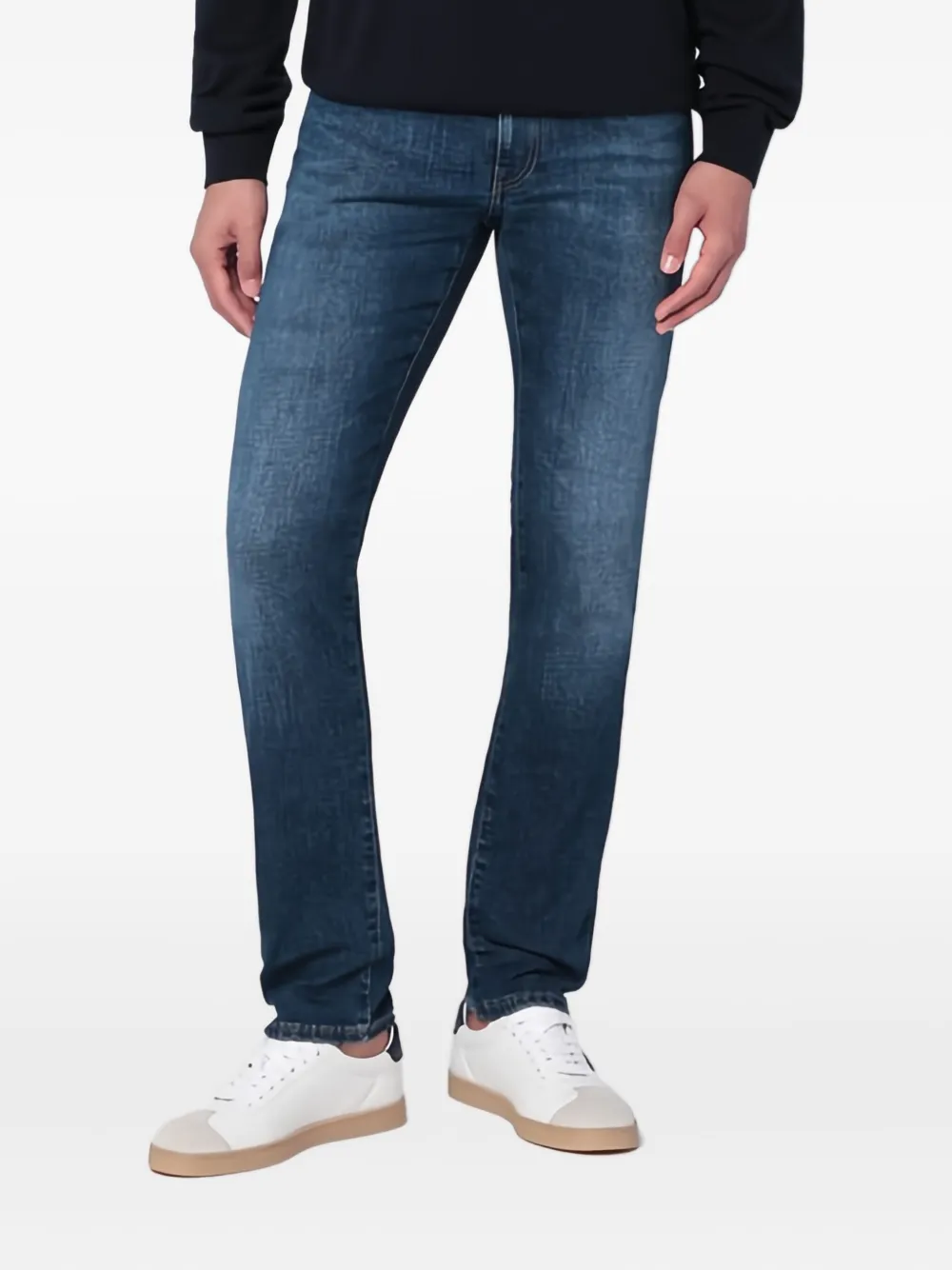 PT Torino whiskering-effect jeans - ブルー PT Torino whiskering-effect jeans - ブルー
