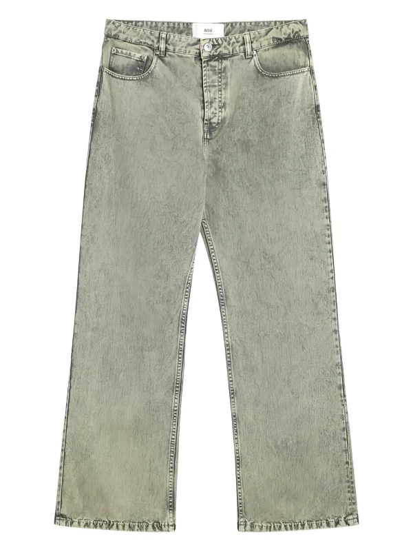 AMI Paris Faded Jeans Green FARFETCH PH