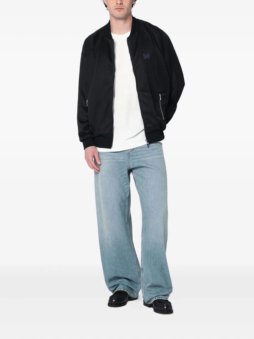 Needles butterfly-embroidered zip-up jacket | Bomber Jackets | Image 2