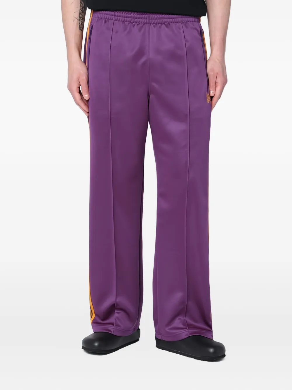 Needles butterfly-embroidered track pants | Blue | Image 1