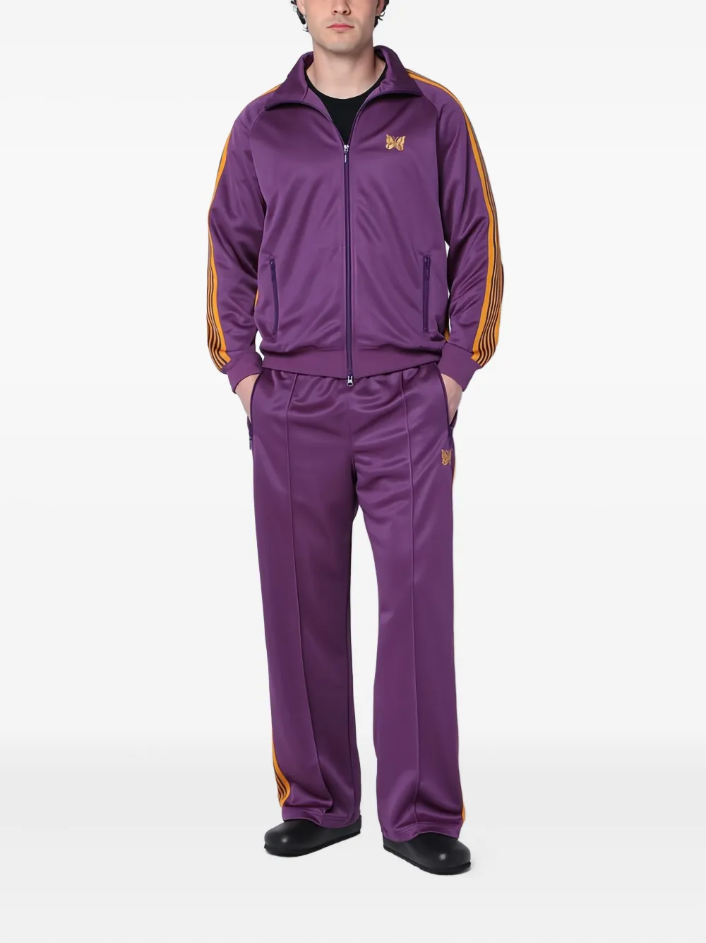 Needles butterfly-embroidered track pants | Sweatpants | Image 2