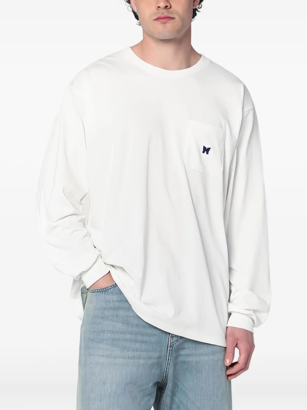 Needles ロングTシャツ - ホワイト Needles ロングTシャツ - ホワイト