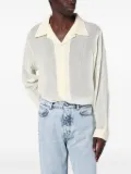 Séfr textured long-sleeved shirt - White