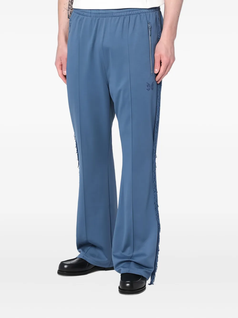 Needles Broek met franje detail Blauw