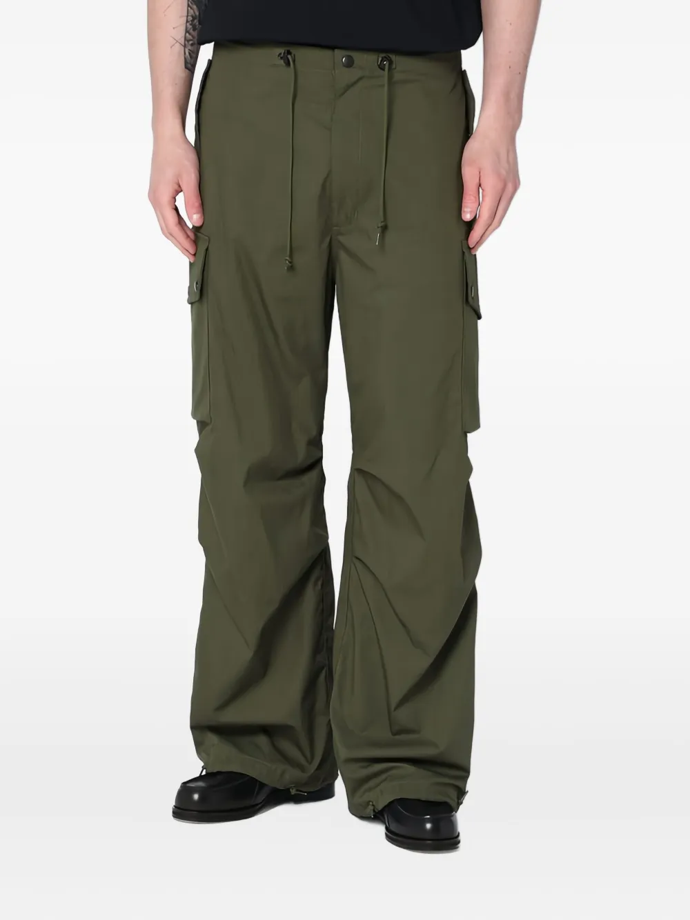 Needles drawstring-waist cargo trousers | Wide Leg Pants | Image 2
