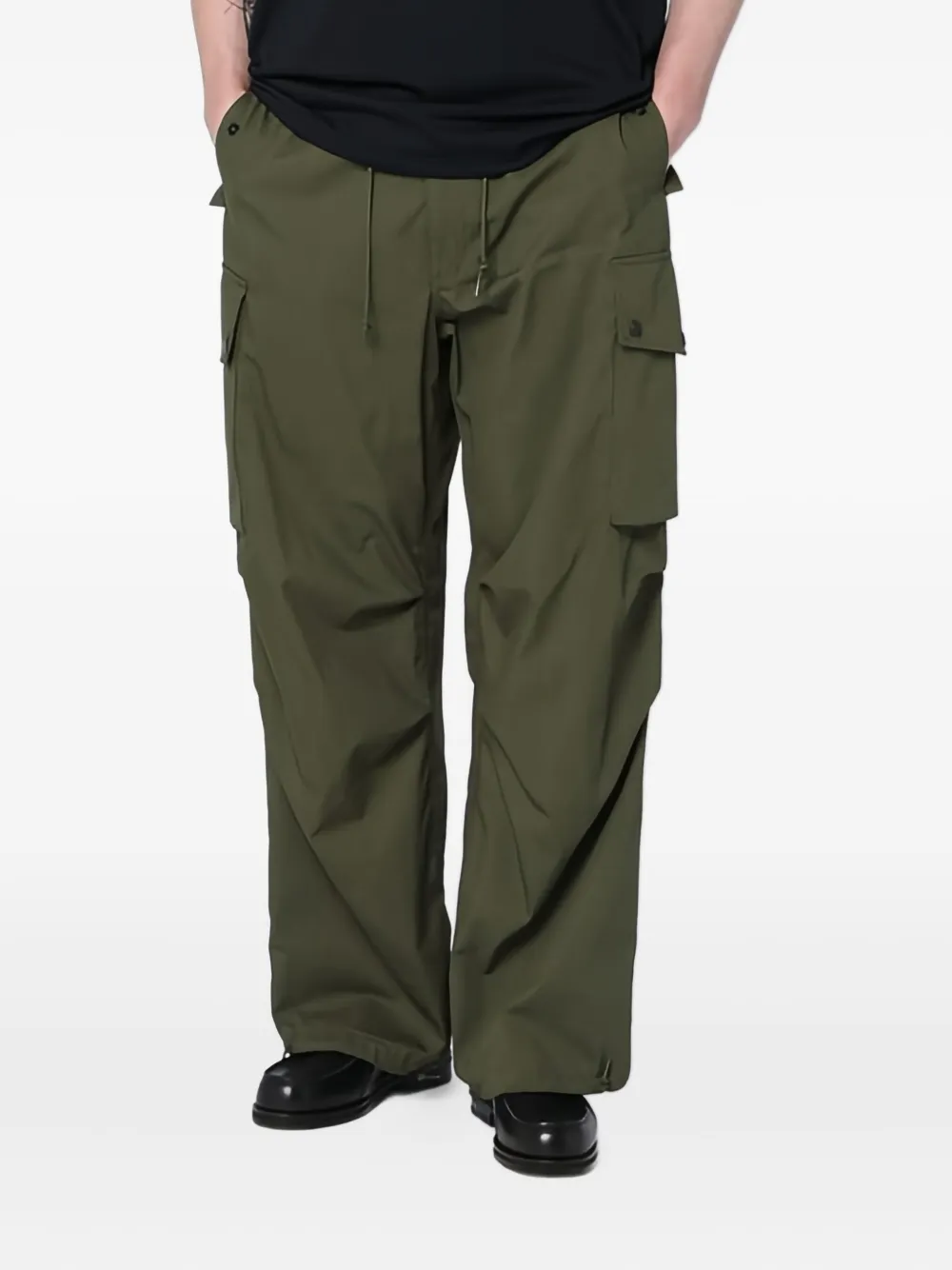 Needles drawstring-waist cargo trousers | Green | Image 1