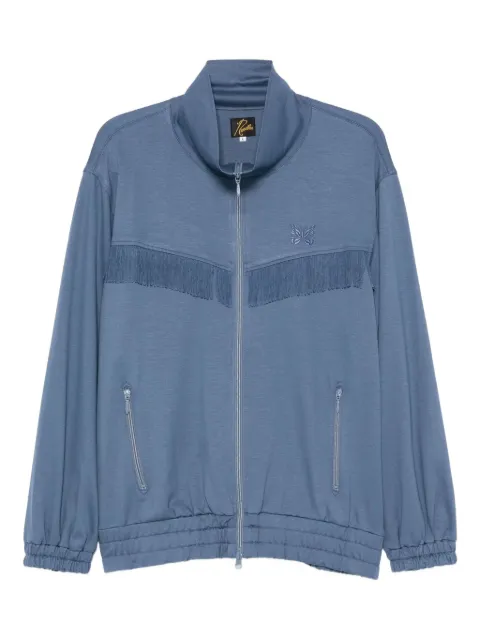 Needles fringed zip-up cardigan