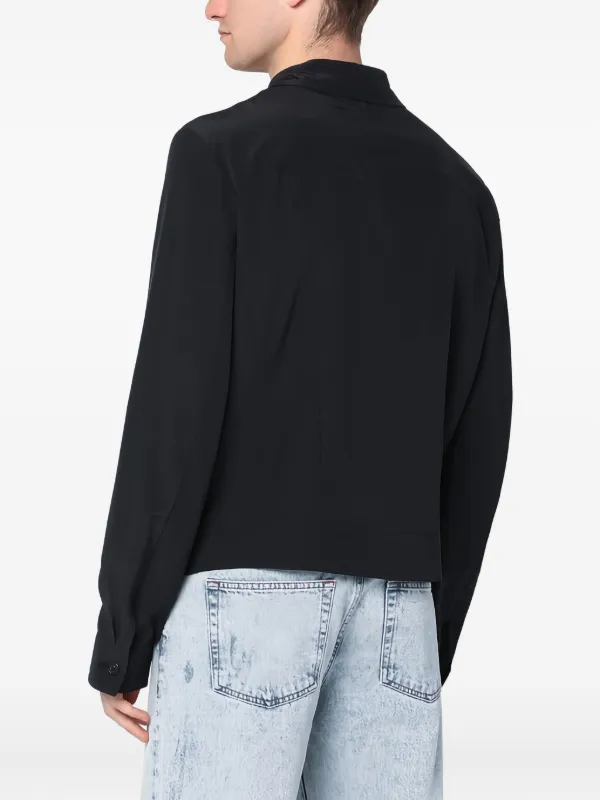 MM6 Maison Margiela ジップアップ シャツジャケット | ブラック